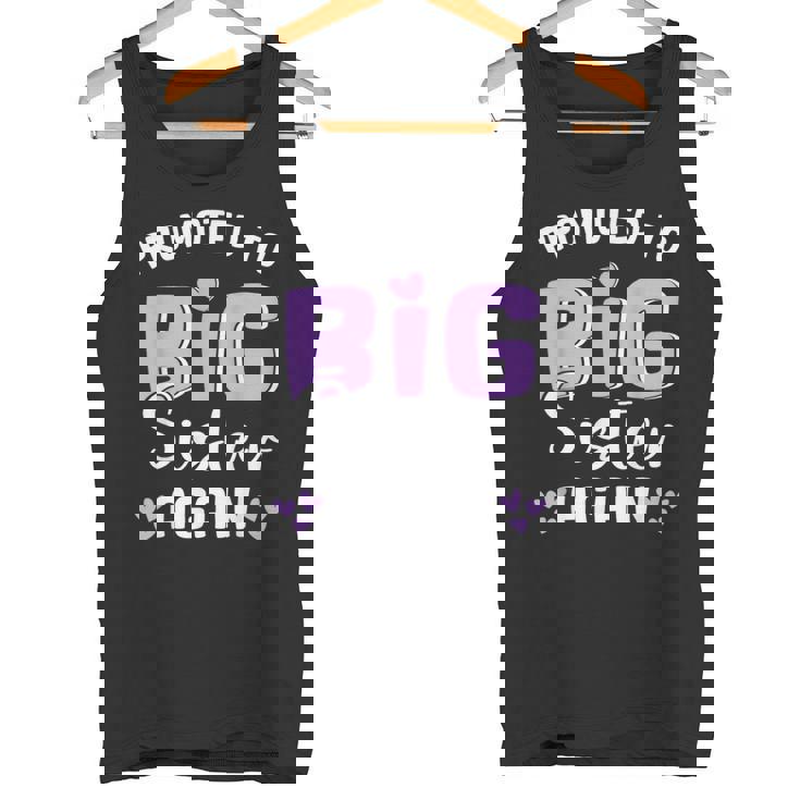 Promoted To Big Sister Again 2025 Pregnancy Announcement Tank Top