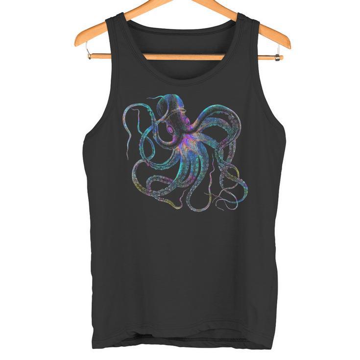 Psychedelic Octopus Octopus Tank Top