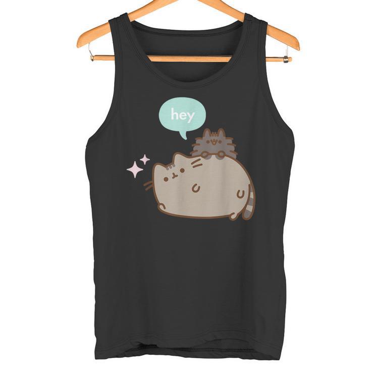 Pusheen Hey With Pip Tank Top