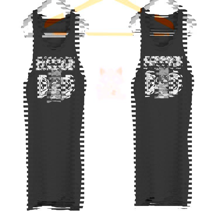 Raccoon Dad Tank Top - Fun Father's Day Raccoon Design