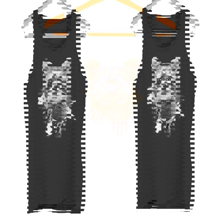 Raccoon Lover Tank Top for Moms & Dads | Fun Animal Theme