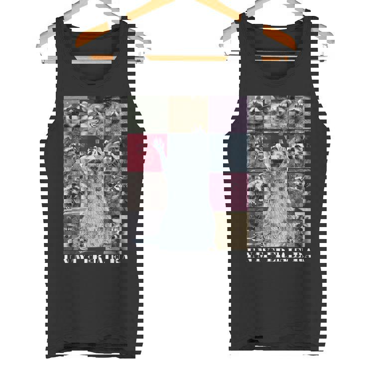 Raccoon Meme Tank Top - Express Your Feral Era Fun | Animal Lovers