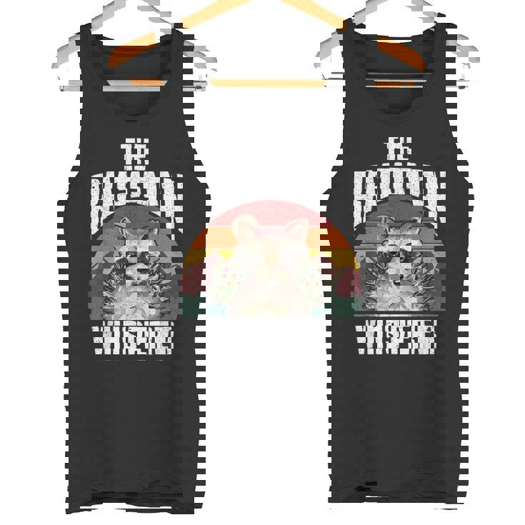 Raccoon Whisperer Vintage Retro Tank Top | Nature Lover's Choice