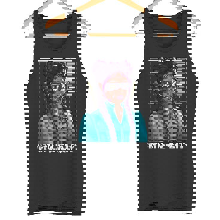 Realidadirtual Japonés Samurai Katana Chica Gamer Gaming Camiseta sin mangas