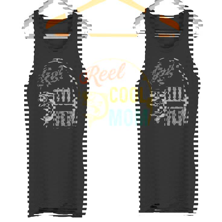Reel Cool Mom Mama Mommy Fishing Fathers Day Vintage Tees Tank Top