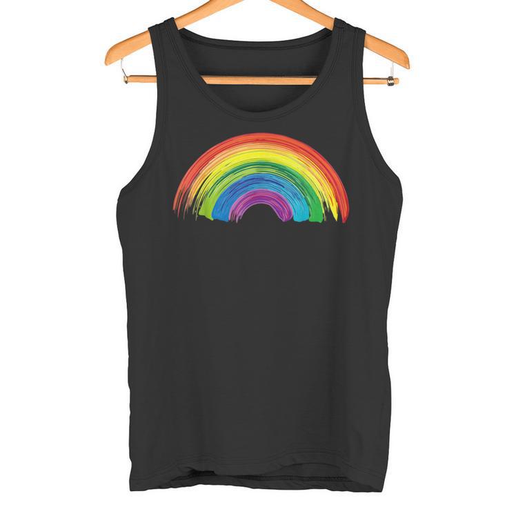 Regenbogen Damen Herren Kinder Regenbogen Kostüm Tank Top