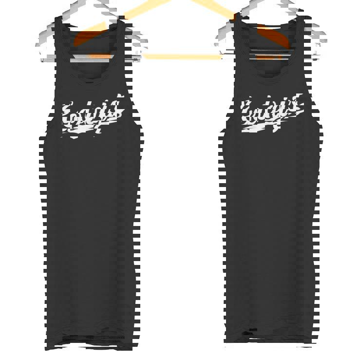 Retro Swoosh Job Title Geologist Camiseta sin mangas