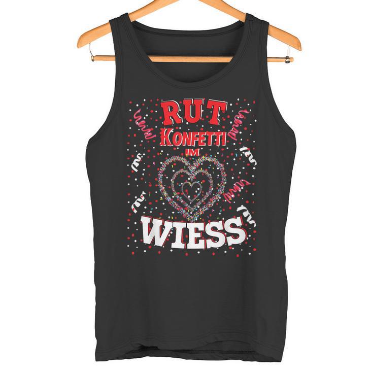 Rut Wiess Carnival Costume Cologne Red Confetti In Heart Tank Top