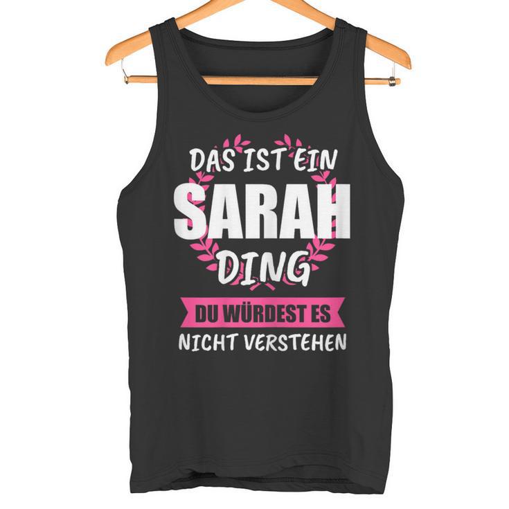 Sarah Name First Name Tank Top