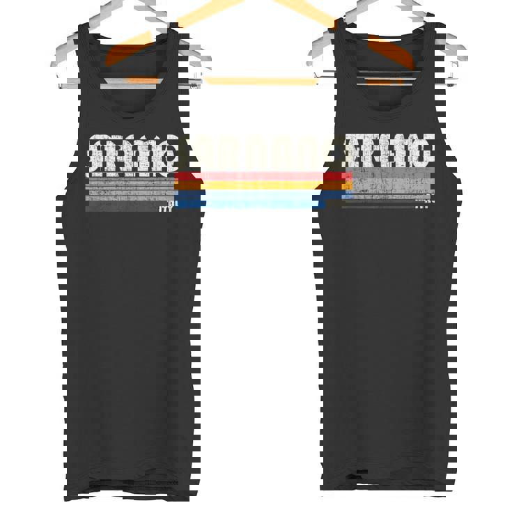 Sarnano Estilo Retro De Los Años 70 Y 80 Camiseta sin mangas