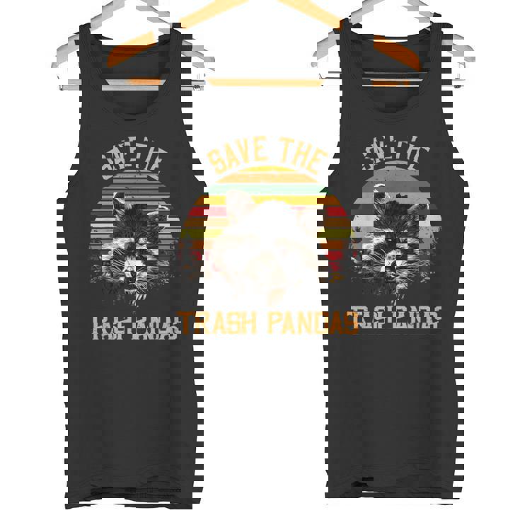 Save The Trash Pandas Raccoon Shirt Raccoon Animal T-Shirt Tank Top