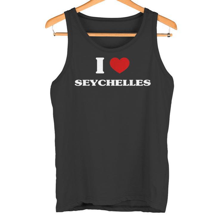 Seychellen I Heart Seychellen Souvenir I Love Seychellen Tank Top