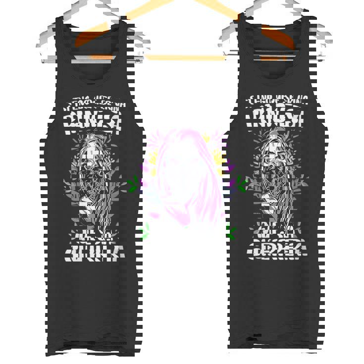 Si Tengo Que Ser Una Princesa Que Sea Guerrera 8 Marzo Cuello Camiseta sin mangas