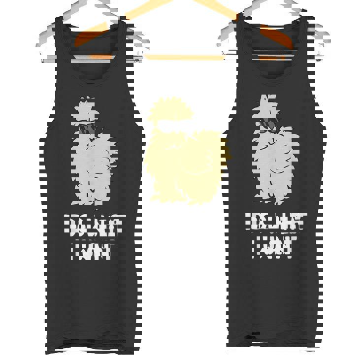 Silkie Chicken Owner I Do What I Want Pet Silkie Chicken Tank Top