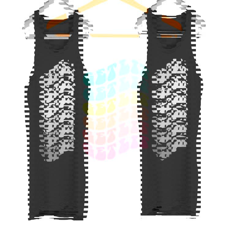 Silly Let's GET LIT Teacher Libraries Vibes Reading Tank Top Tank Top
