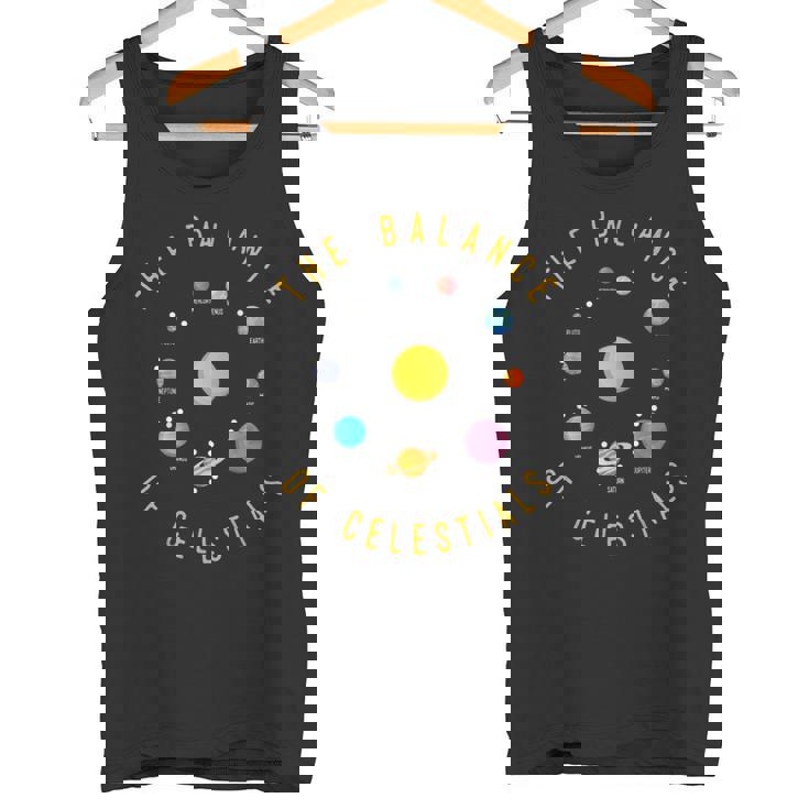 Sistema Solar Planetas Equilibrio De Los Cuerpos Celestes Camiseta sin mangas