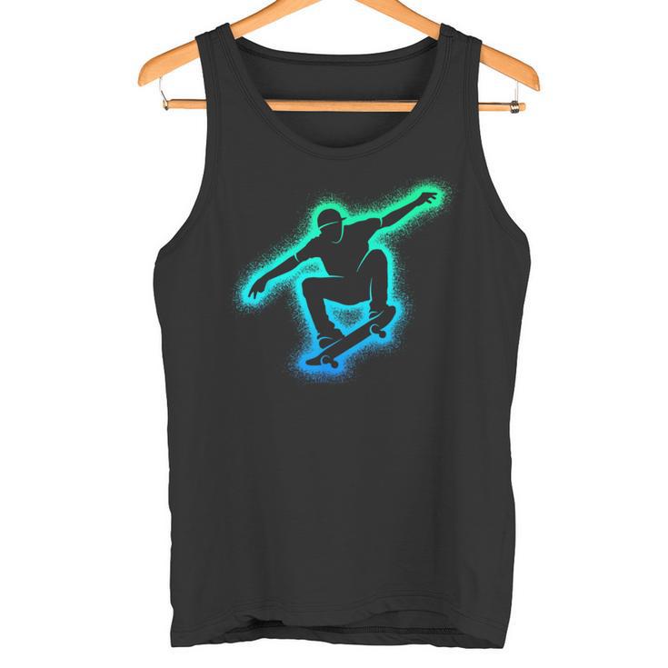 Skating Skateboarder Skater Children's Boys Skateboard Tank Top