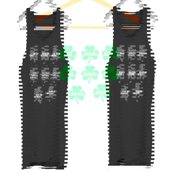 Skibidi St Patrick Day Saint Patrick's Day Clover Tank Top