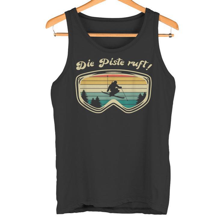 Skifahrer Herrenintage Skifahren Skifahrer Geschenk Tank Top