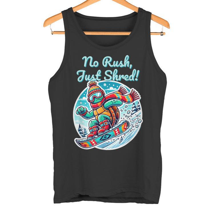 Snowboard Turtle Snowboard Winter Turtle Tank Top