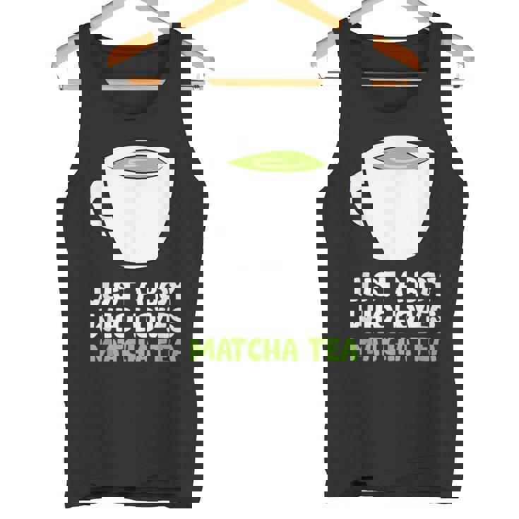 Solo Un Chico Al Que Le Encanta El Té Matcha Camiseta sin mangas