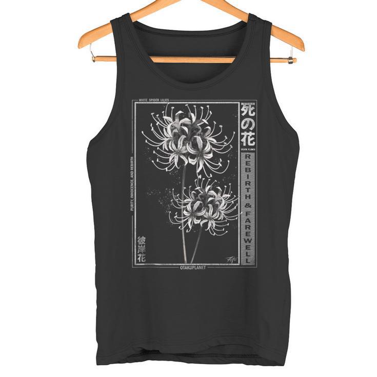 Spider Lily In Japanese Grunge Anime Floral Aesthetic Tank Top Tank Top