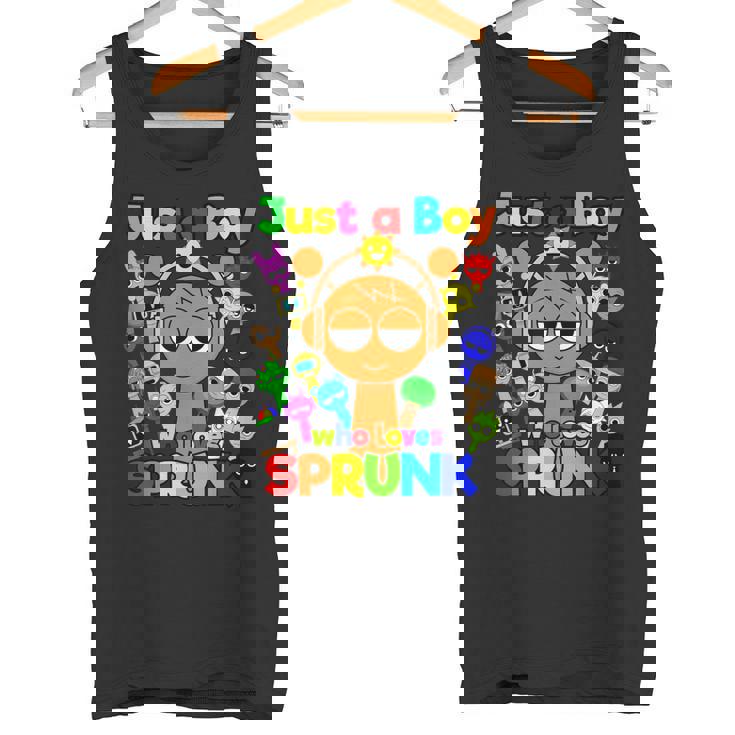Sprunki Boys Oren Just A Boy Who Loves Sprunki Camiseta sin mangas