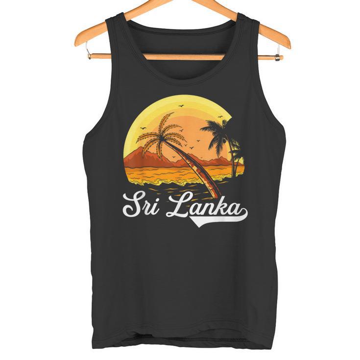 Sri Lanka Palm Tree Ocean Summer Holiday Sri Lanka S Tank Top