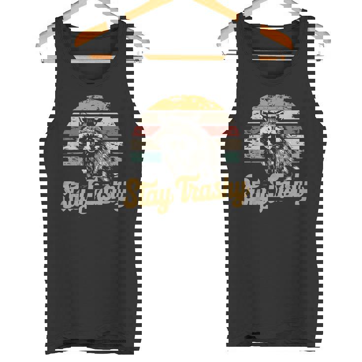 Stay Trashy Raccoon & Opossum Meme Tank Top - Humorous Internet Wear
