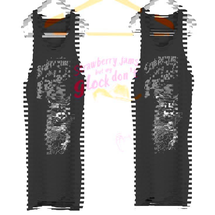 Strawberry Jams But My Don't Raccoon Tank Top