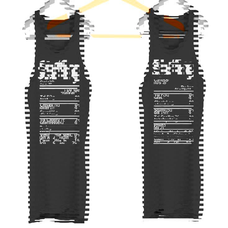 Stuffing Nutrition Facts Thanksgiving Dinner Nutrition Facts Tank Top