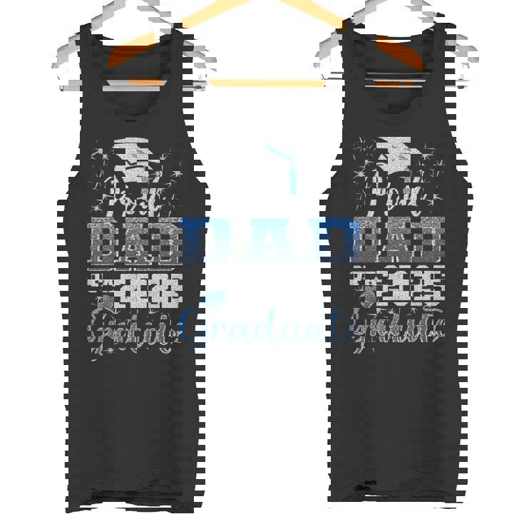 Super Proud Dad Of 2025 Graduate Awesome Family College Tank Top