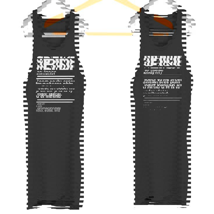 Supervisor Definition For Supervisor Tank Top