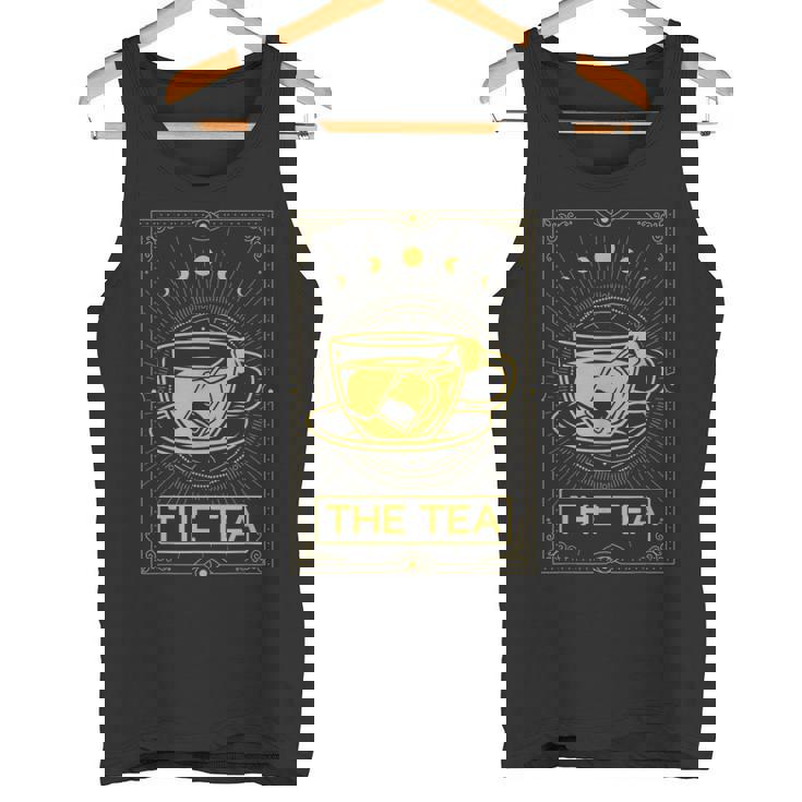 The Tea Drinker Tarot Card Reading Occult Dark Magic Tank Top