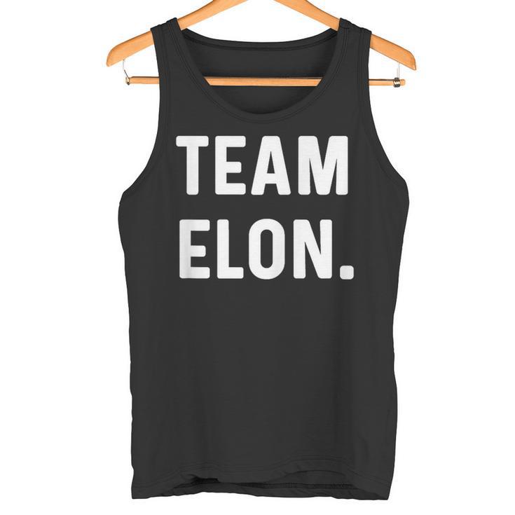 Team Elon Name Tank Top