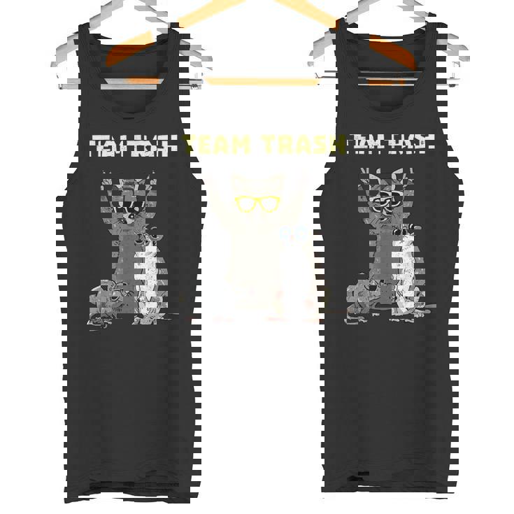 Team Trash Animals Tank - Opossum, Raccoon & Rat - Fun Unisex Top