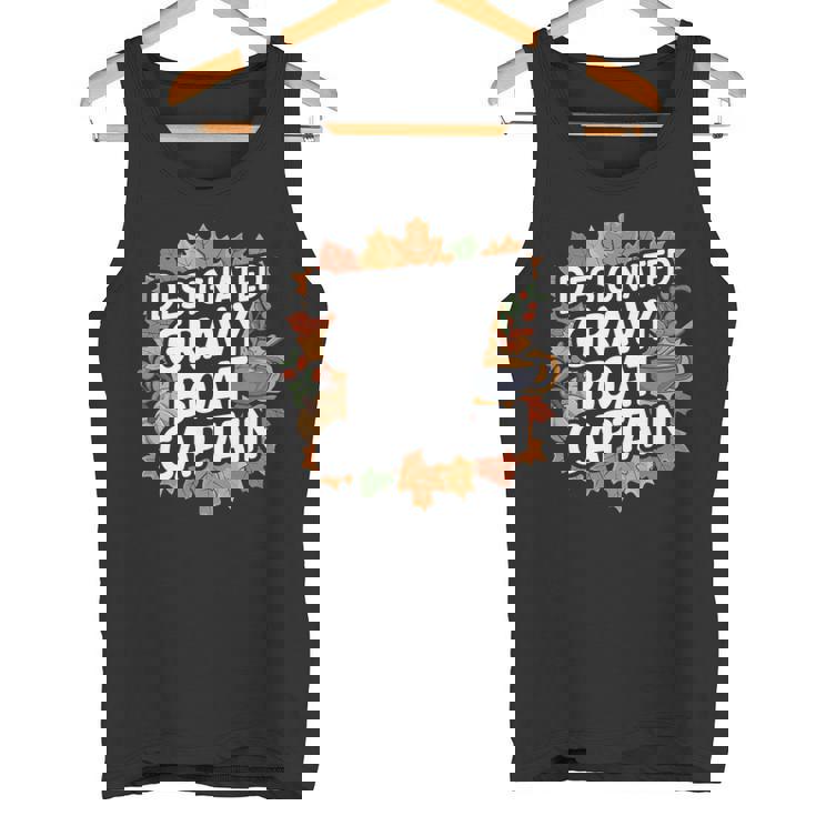 Thanksgiving Food Gravy Boat Captain Premium Tank Top