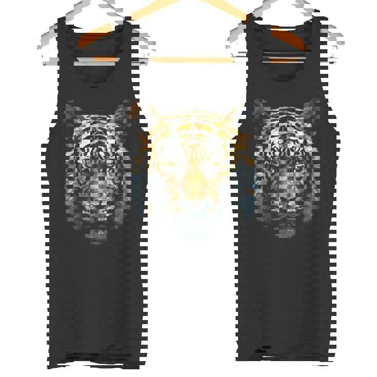 Tigre Animal Arte Diseño Tigre Camiseta sin mangas