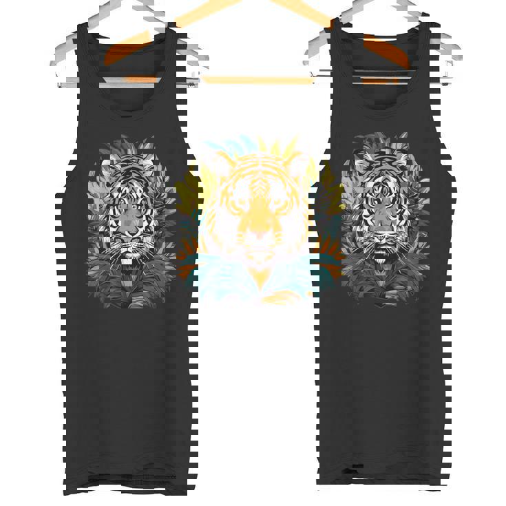 Tigre Colorido I Tigre Para Niños Camiseta sin mangas