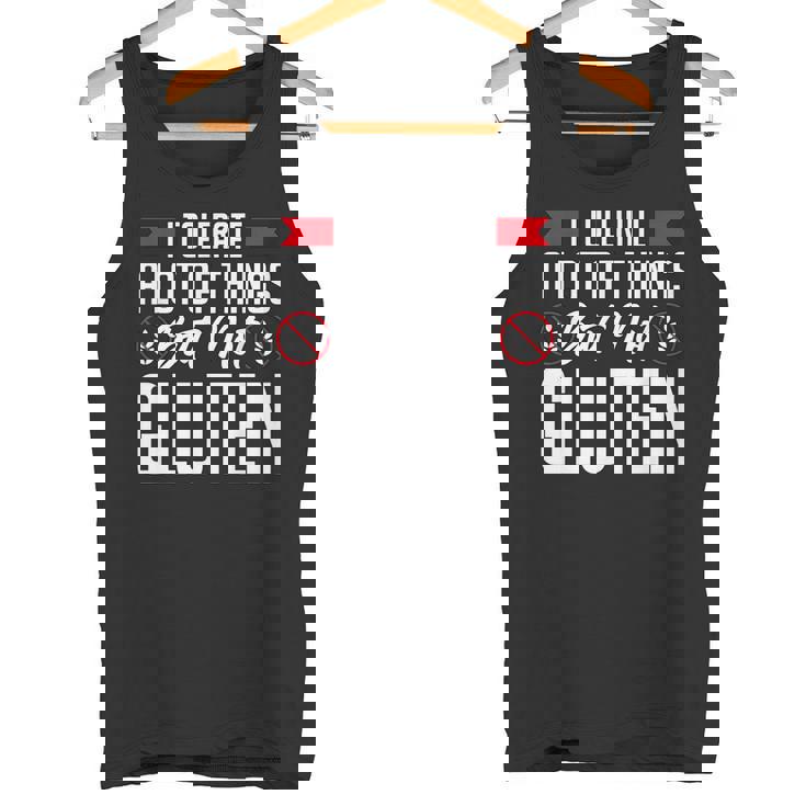 Tolero Muchas Cosas Pero No La Enfermedad Celíaca Por Gluten Camiseta sin mangas