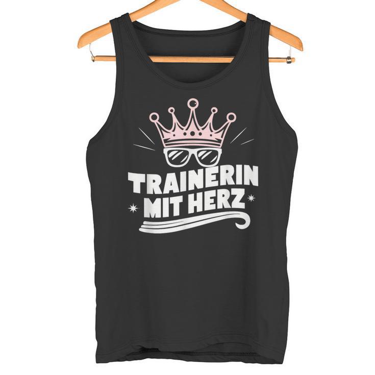 Trainer With Heart Fitness Dance Football Farewell Tank Top