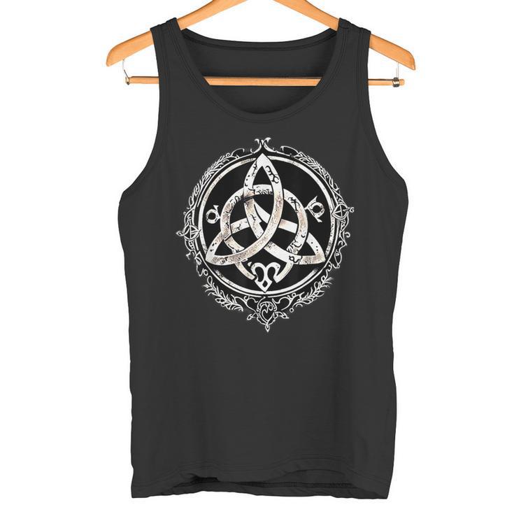 Triskele Triskel Triquetra Celtic Protective Rune Tank Top