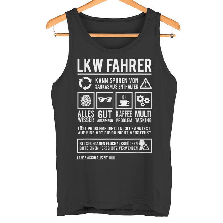 Truck Driver Slogan Truck Driver Tank Top