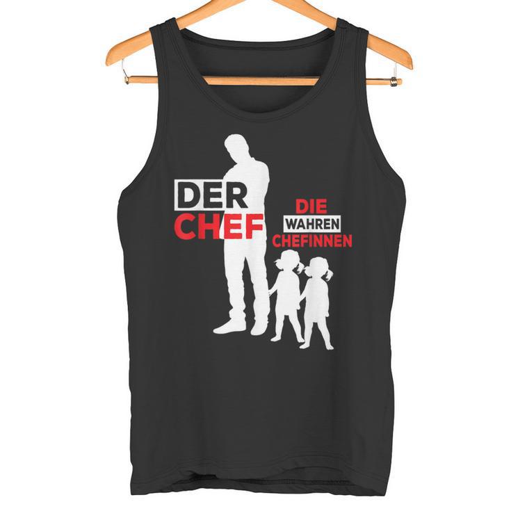 Twin Papa Der Chef Gemini Papa Tank Top