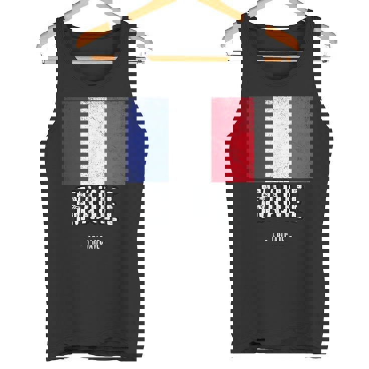 Ville De Maule France Fr Drapeau Français Débardeur e