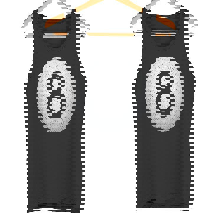 Vintage 8-Ball Gráfico De Billar Camiseta sin mangas