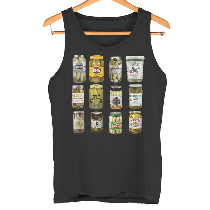 Vintage Canned Pickles Lover Trendy Clothing Tank Top