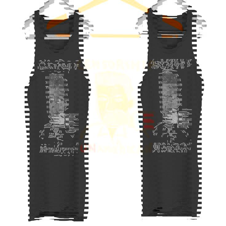 Vintage Censorship Is Un American 1990 Tank Top
