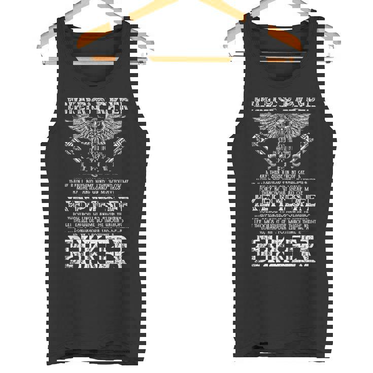 Vintage Motorcycle Biker Biker's Prayer Biking Motorcycling Tank Top