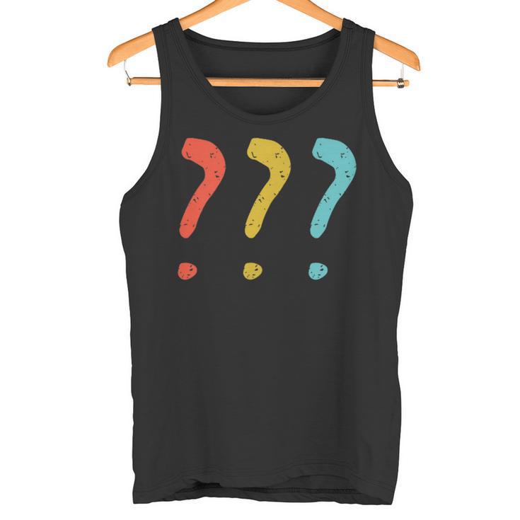 Vintage Question Mark Tank Top